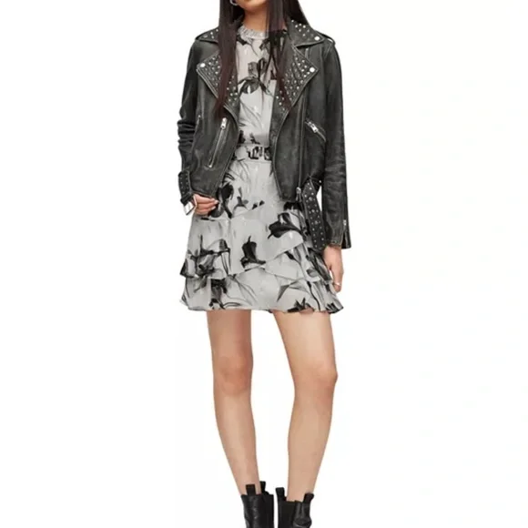 All Saints Caylan Iris Mini Dress - Picture 16 of 16